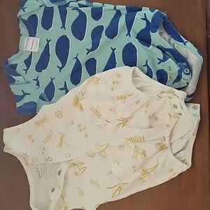 Pair of excellent condition 6-12 mth onesies